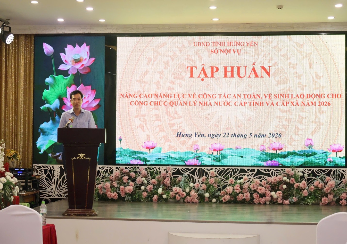 SỞ NỘI VỤ TỔ CHỨC TẬP HUẤN NÂNG CAO NĂNG LỰC VỀ CÔNG TÁC AN TOÀN, VỆ SINH LAO ĐỘNG CHO CÁN BỘ QUẢN LÝ NHÀ NƯỚC CẤP TỈNH VÀ CẤP XÃ TRÊN ĐỊA BÀN TỈNH HƯNG YÊN NĂM 2026