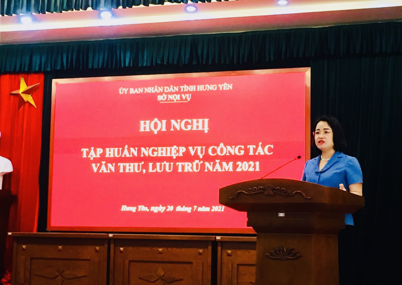   HỘI NGHỊ TRỰC TUYẾN TẬP HUẤN NGHIỆP VỤ CÔNG TÁC VĂN THƯ, LƯU TRỮ NĂM 2021